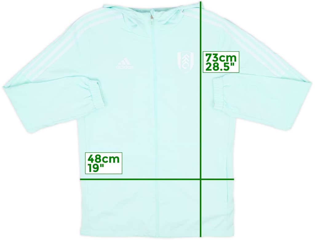 2021-22 Fulham adidas Hooded Track Jacket - 8/10 - (S)