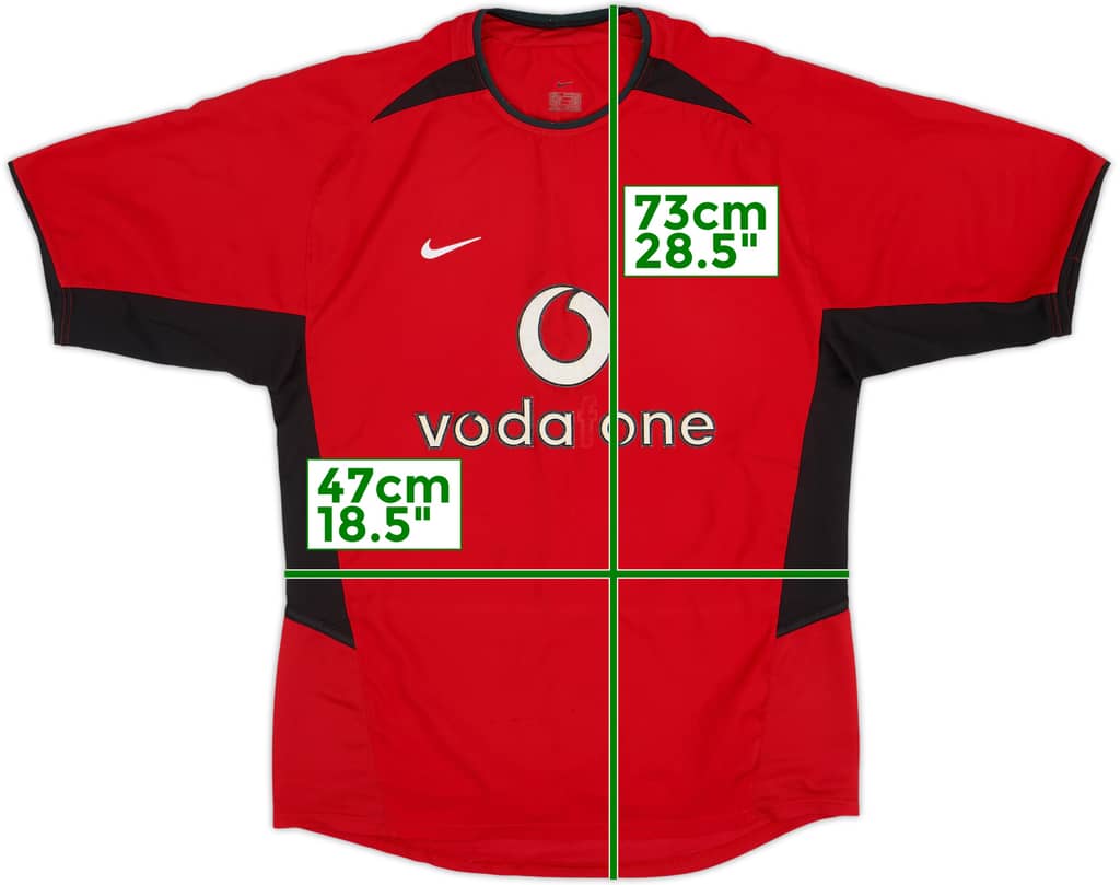 2002-04 Manchester United Home Shirt - 4/10 - (S)