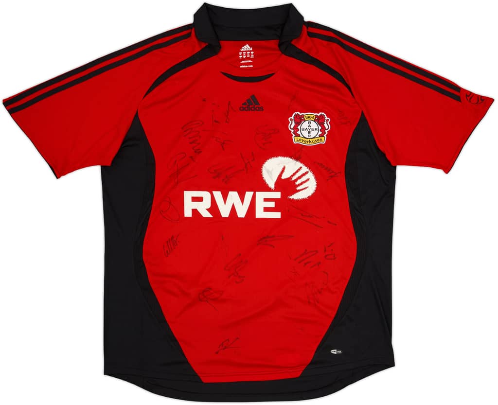 2006-07 Bayer Leverkusen Signed Home Shirt - 7/10 - (XXL)