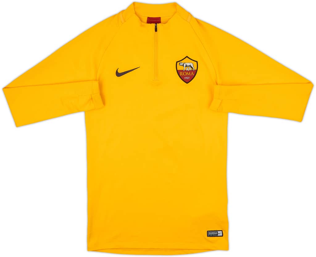2020-21 Roma Nike 1/4 Zip Training Top - 8/10 - (XS)