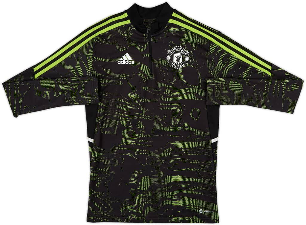 2022-23 Manchester United adidas 1/4 Zip Training Top - 8/10 - (XS)