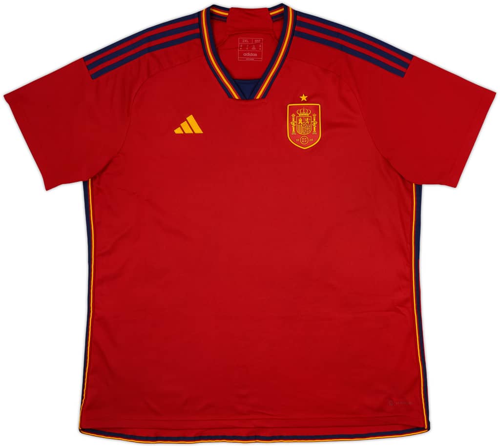 2022-23 Spain Home Shirt - 9/10 - (XXL)