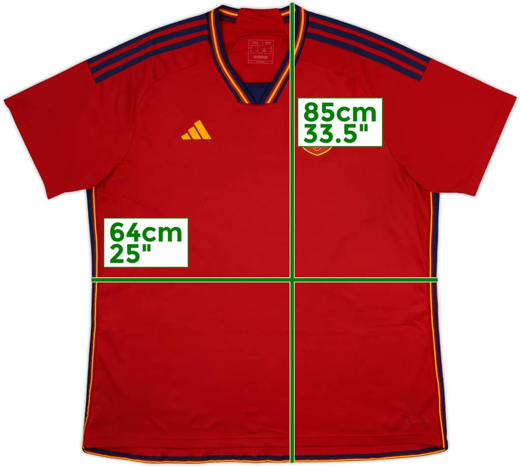 2022-23 Spain Home Shirt - 9/10 - (XXL)