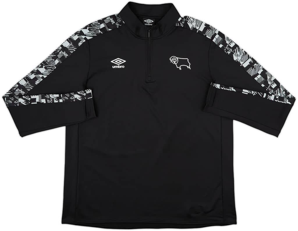 2020-21 Derby County Umbro 1/4 Zip Drill Top - 9/10 - (XXL)