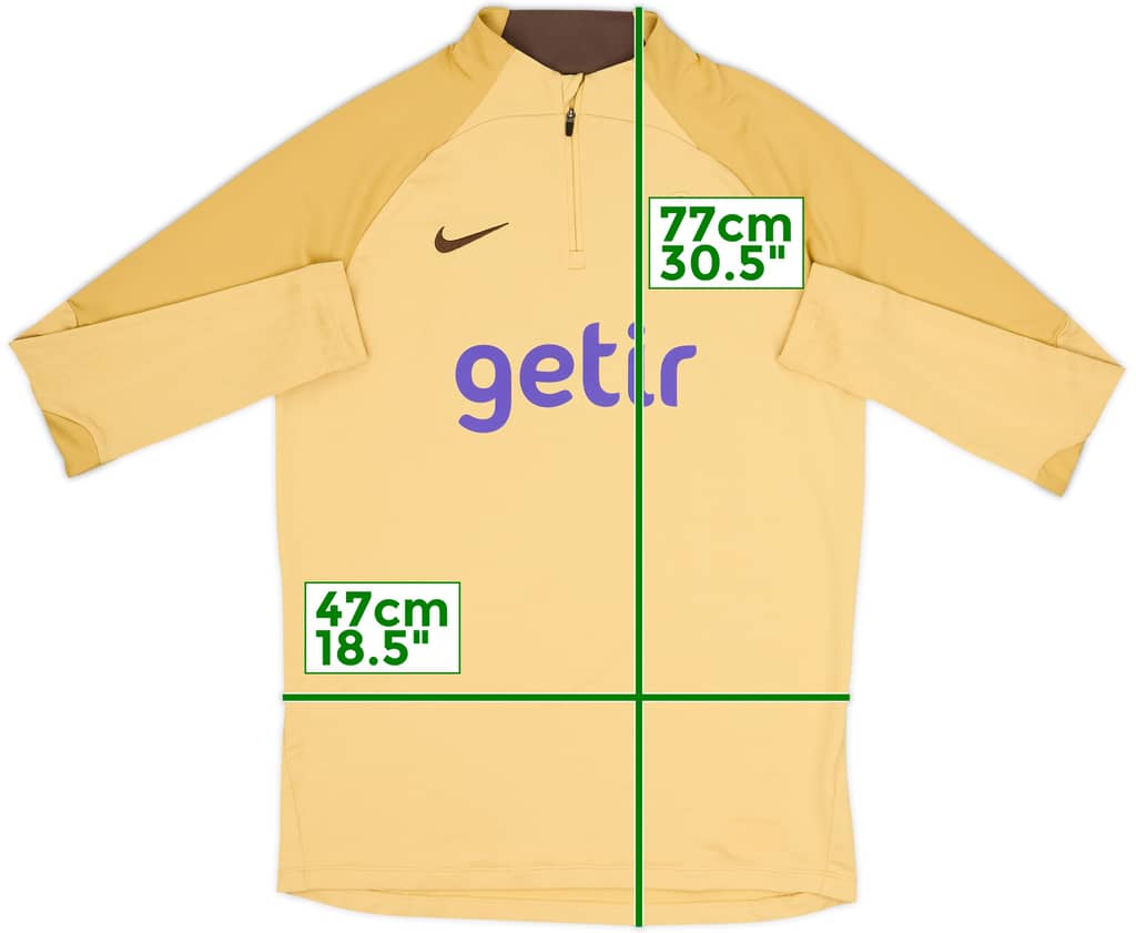 2023-24 Tottenham Nike 1/4 Zip Drill Top - 8/10 - (M)