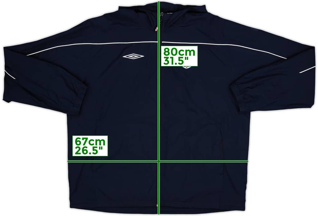 2007-09 England Umbro Hooded Rain Jacket - 8/10 - (XXL)