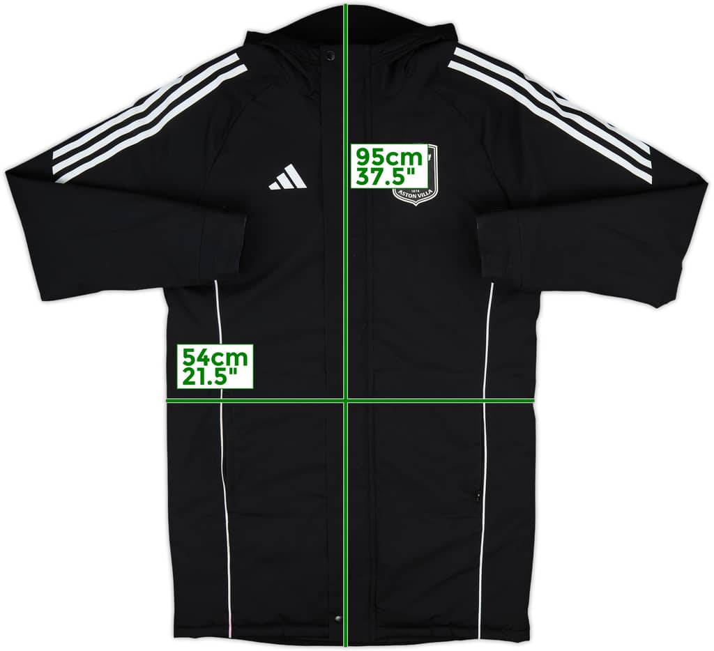 2024-25 Aston Villa adidas Padded Bench Coat - 10/10 - (S)