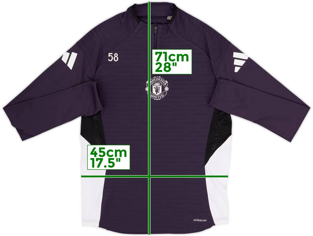 2025-26 Manchester United Player Issue adidas Tiro 25 Pro Training Top #58 - 10/10 - (S)