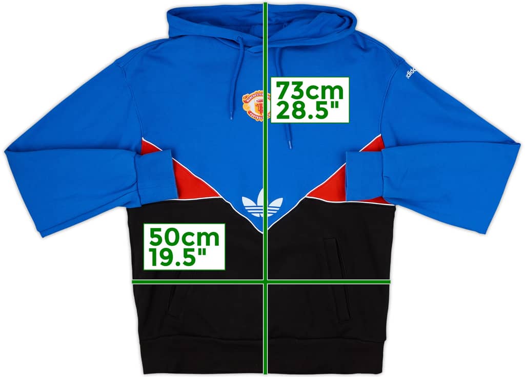 2023-24 Manchester United adidas Originals Hooded Top - 8/10 - (M)