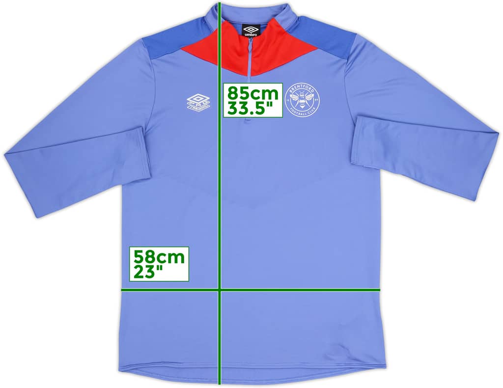 2024-25 Brentford Umbro 1/4 Zip Drill Top - 7/10 - (XL)