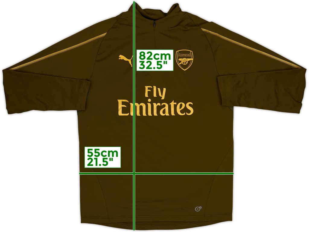 2017-18 Arsenal Puma 1/4 Zip Drill Top - 8/10 - (L)