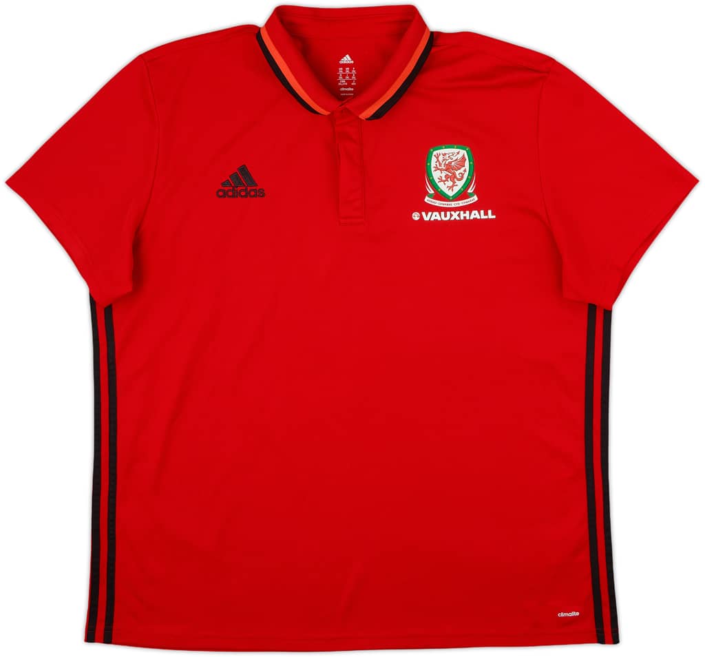2016-17 Wales adidas Polo Shirt - 9/10 - (XXL)