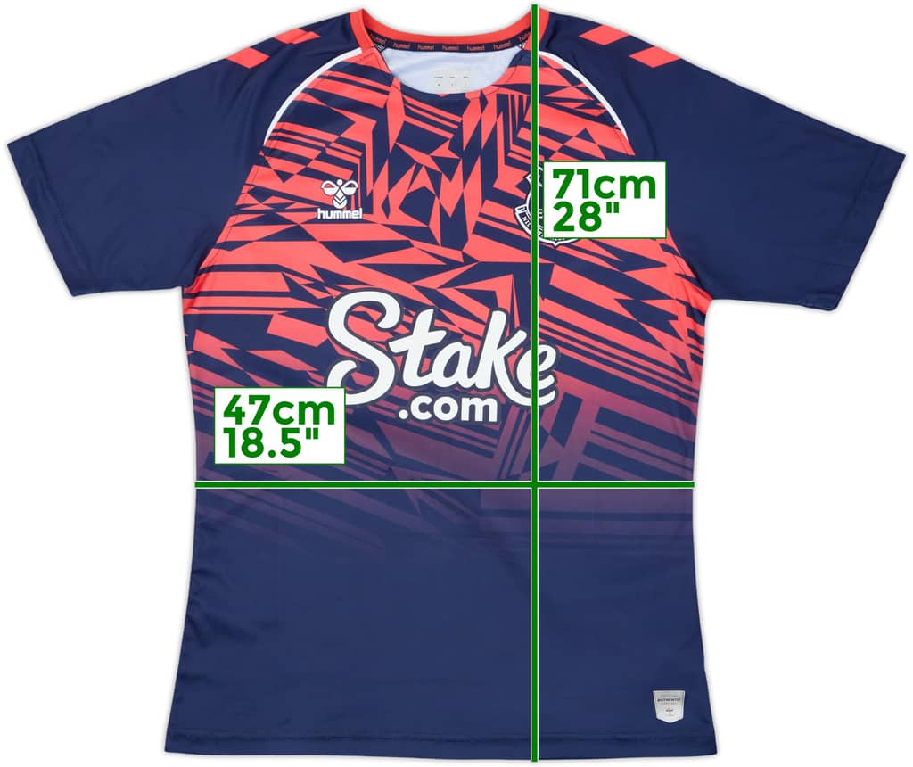 2023-24 Everton Hummel Pre Match Training Shirt - 9/10 - (M)