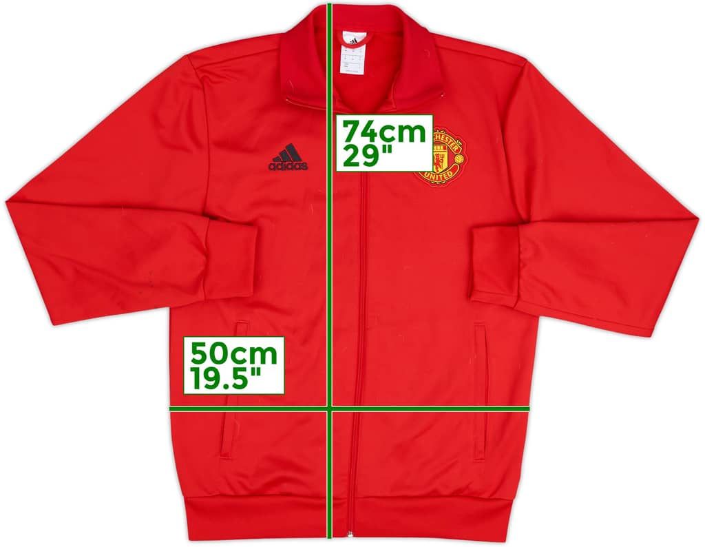 2018-19 Manchester United adidas Track Jacket - 8/10 - (M)