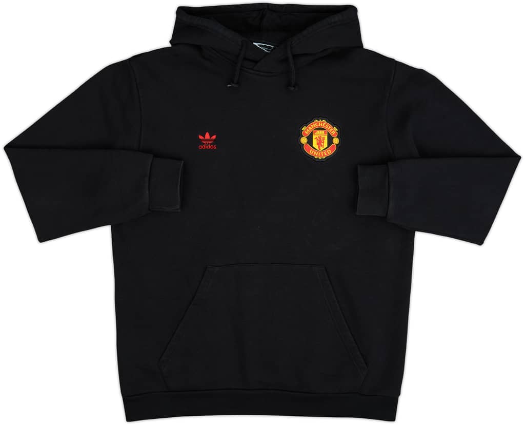 2023-24 Manchester United adidas Originals Hooded Sweat Top - 8/10 - (XL)