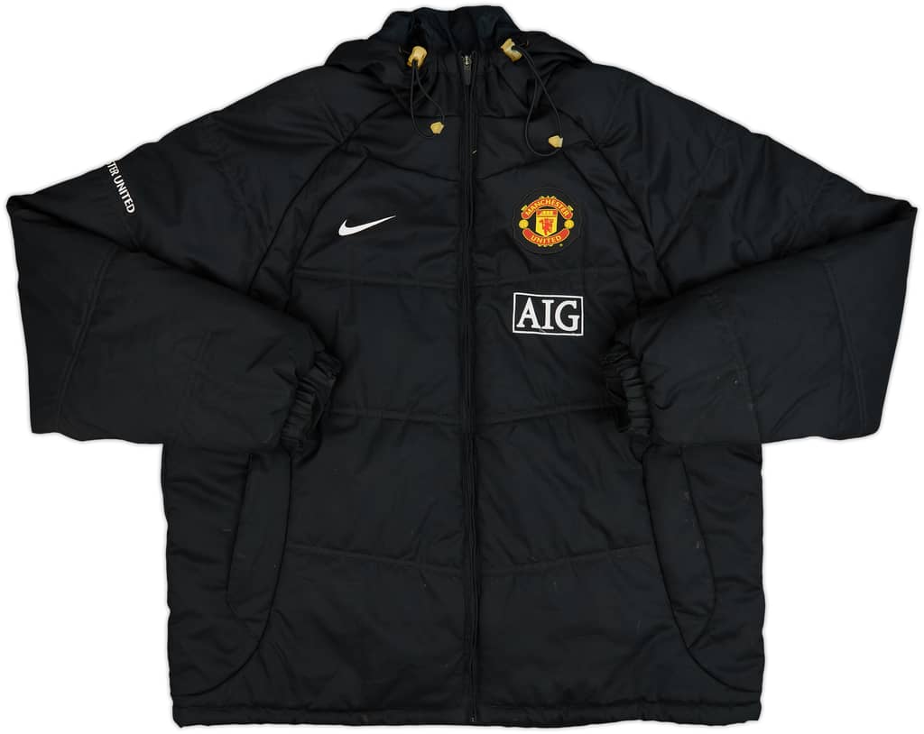 2008-09 Manchester United Nike Padded Bench Coat - 7/10 - (XXL)