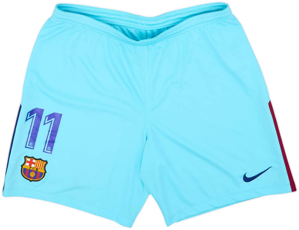 2017-18 Barcelona Away Shorts #11 (Dembele) - 7/10 - (L)