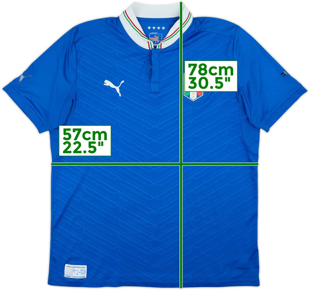 2012-13 Italy Home Shirt - 5/10 - (XL)