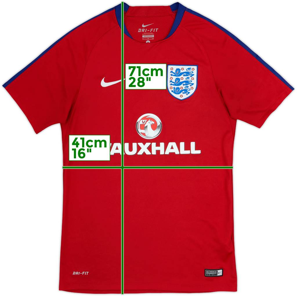 2016-17 England Nike Training Shirt - 7/10 - (S)