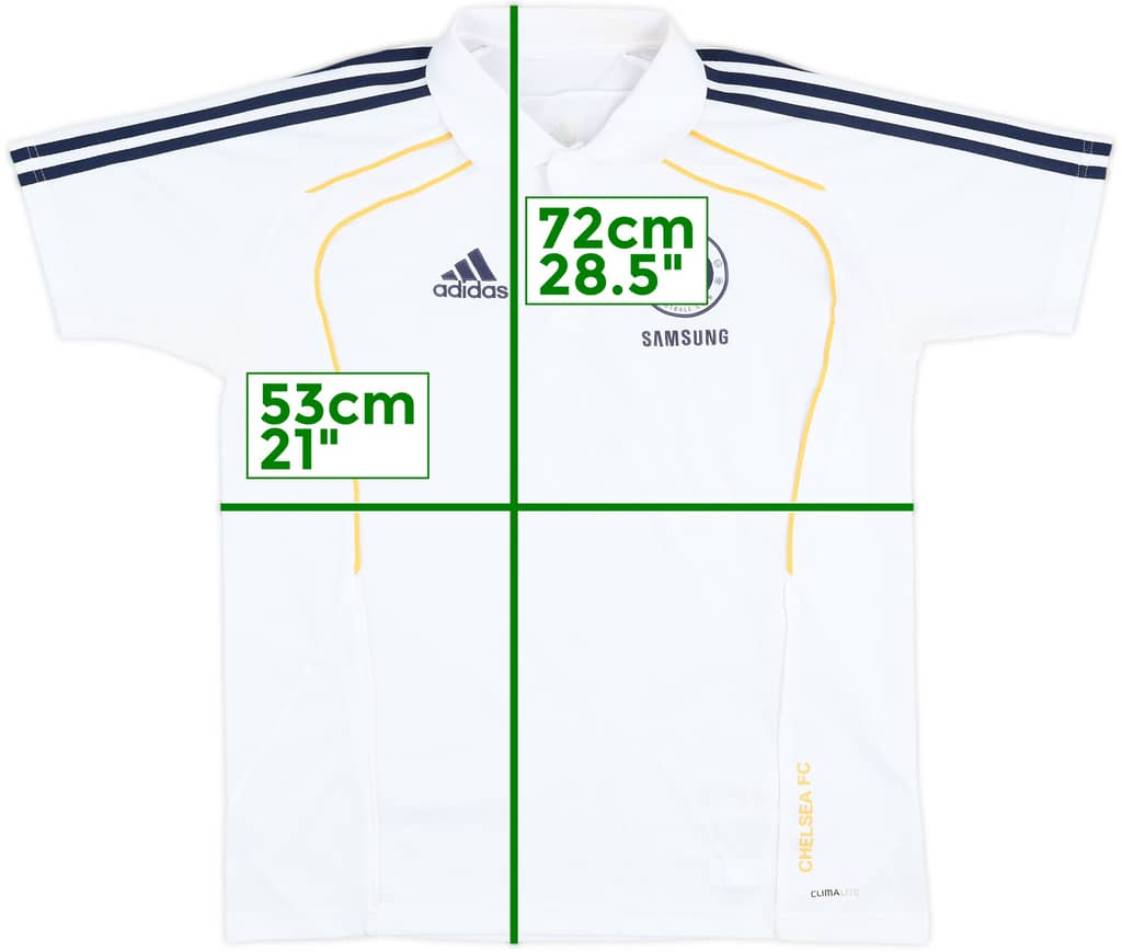 2010-11 Chelsea adidas Polo Shirt - 8/10 - (M)