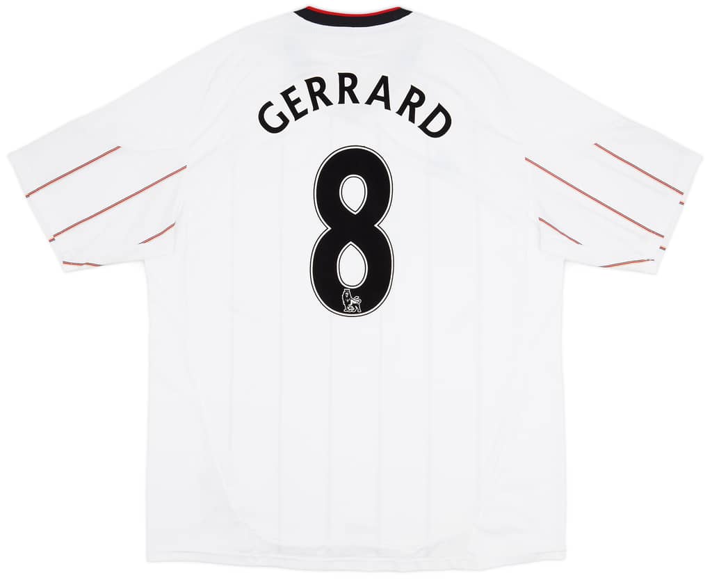 2010-11 Liverpool Away Shirt Gerrard #8 - 8/10 - (3XL)