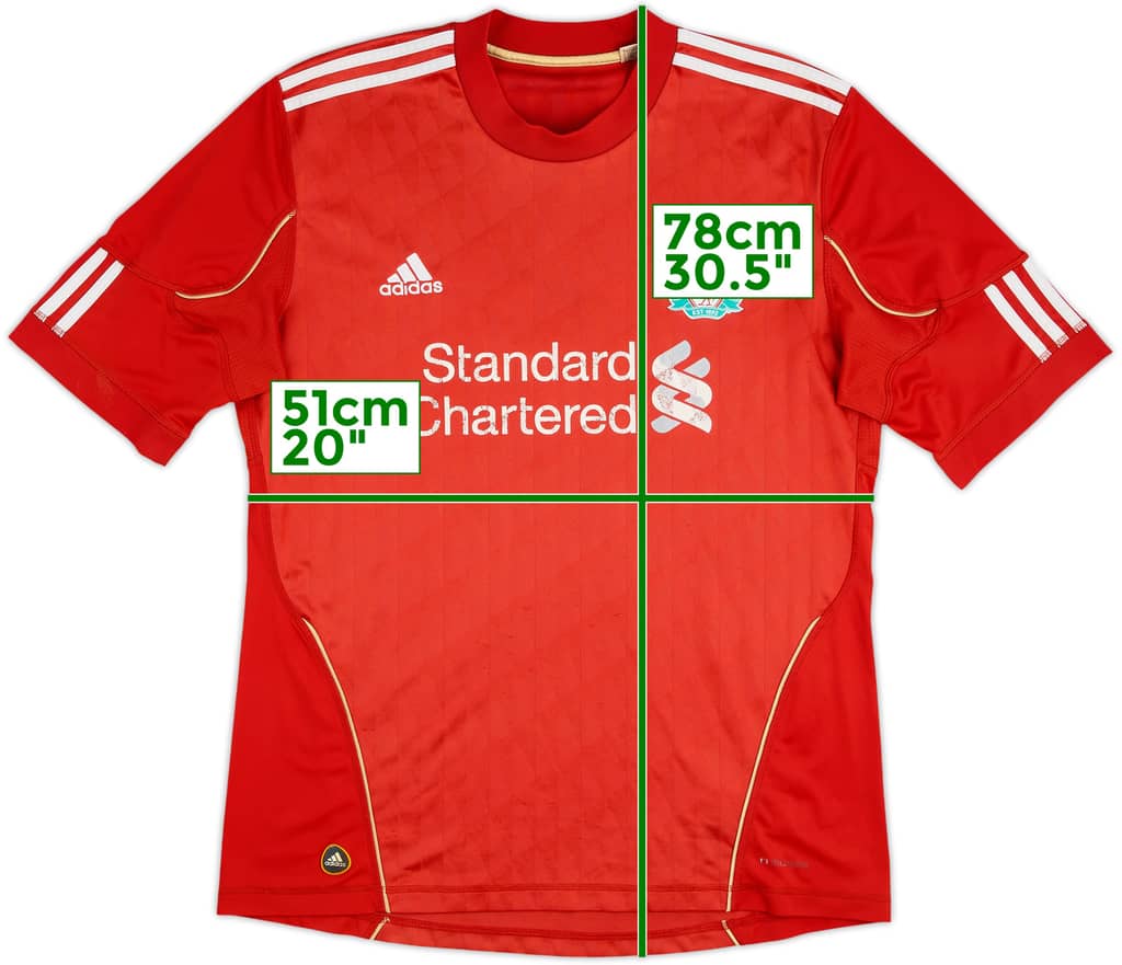 2010-12 Liverpool Home Shirt - 4/10 - (L)
