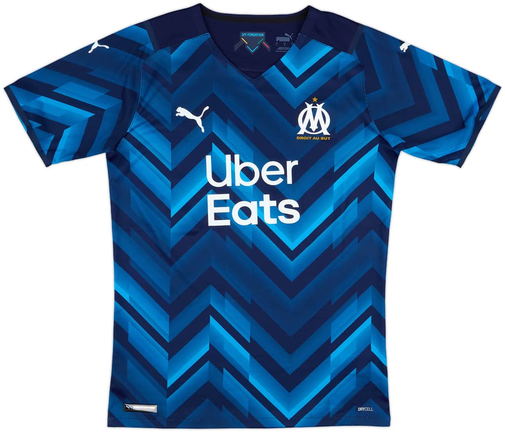 2021-22 Olympique Marseille Authentic Away Shirt - 10/10 - (L)