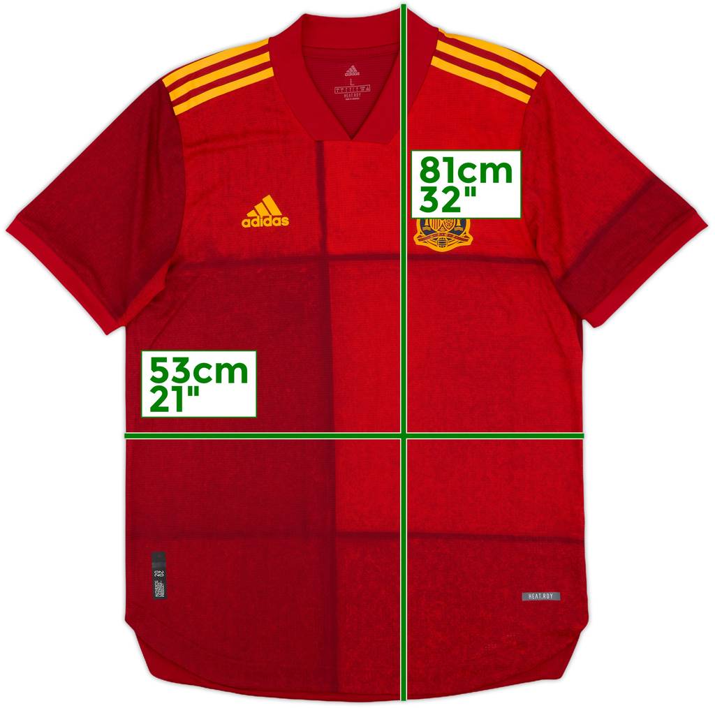 2020-21 Spain Authentic Home Shirt - 10/10 - (L)