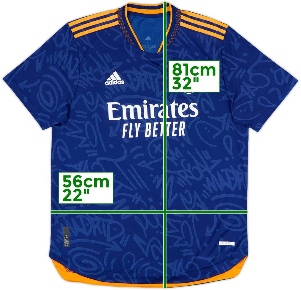 2021-22 Real Madrid Authentic Away Shirt - 10/10 - (L)
