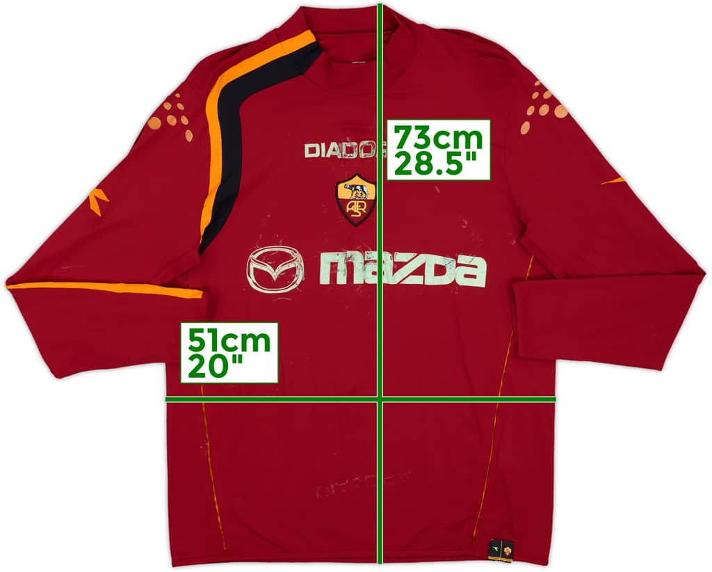 2003-04 Roma Home L/S Shirt - 4/10 - (L)
