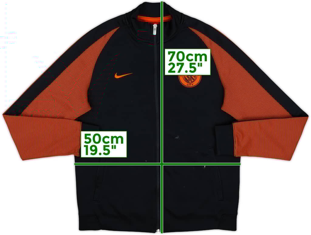 2016-17 Manchester City Nike Track Jacket - 9/10 - (M)