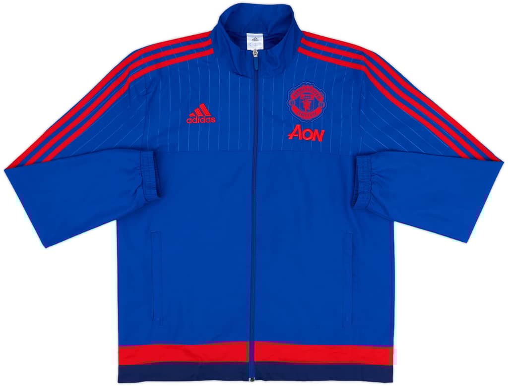 2015-16 Manchester United adidas Track Jacket - 9/10 - (M)