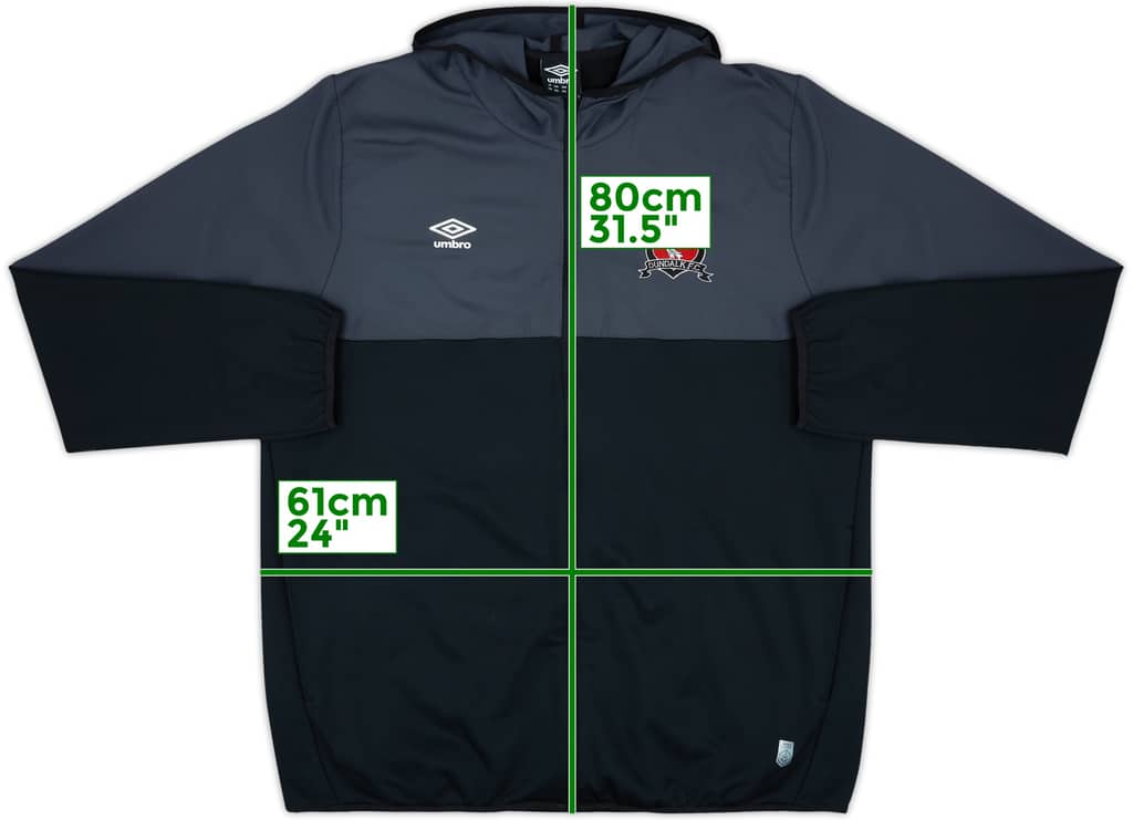 2022-23 Dundalk Umbro Hooded Track Jacket - 8/10 - (XXL)