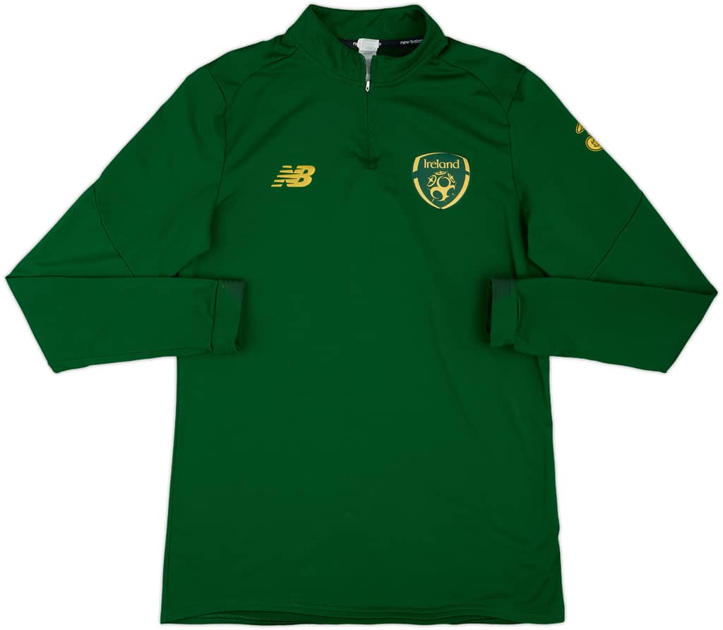 2017-18 Ireland New Balance 1/4 Zip Training Top - 8/10 - (L)