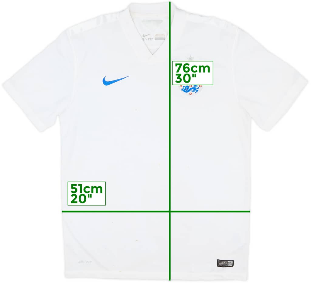 2014-15 England Home Shirt - 5/10 - (M)