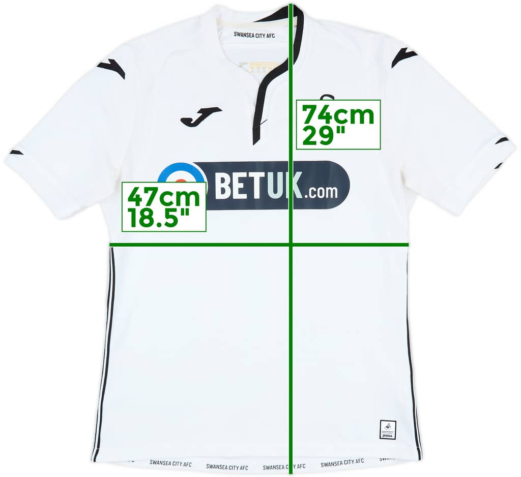2018-19 Swansea Home Shirt - 7/10 - (M)