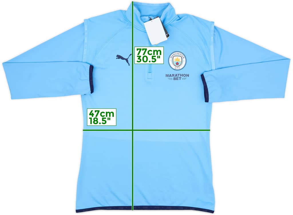2020-21 Manchester City Puma 1/4 Zip Training Top (S)