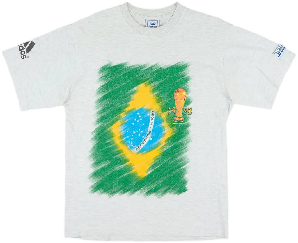 1998 Brazil 'France 98' Graphic Tee - 9/10 - (M)