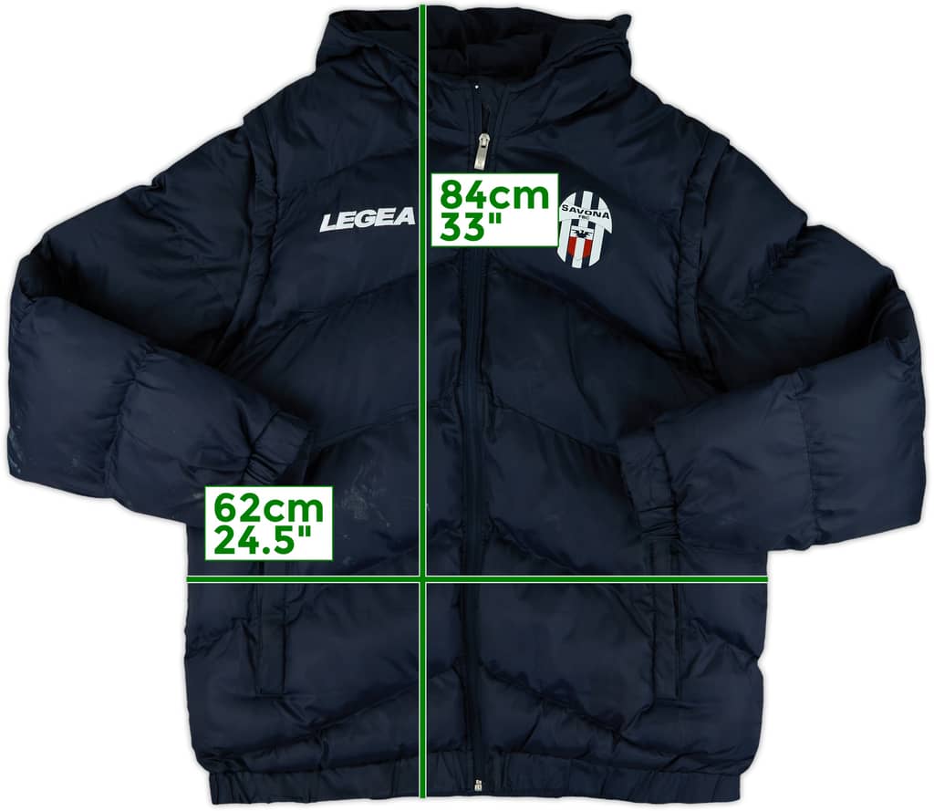 2013-14 Savona Legea Padded Bench Coat - 7/10 - (M)