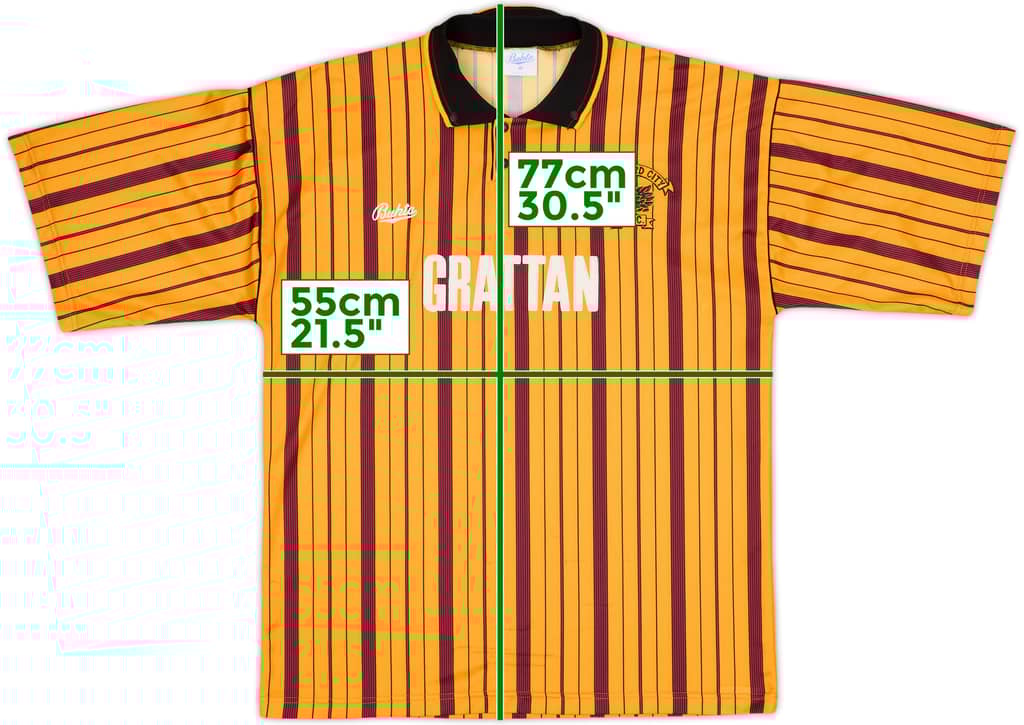 1990-91 Bradford Home Shirt - 8/10 - (L)