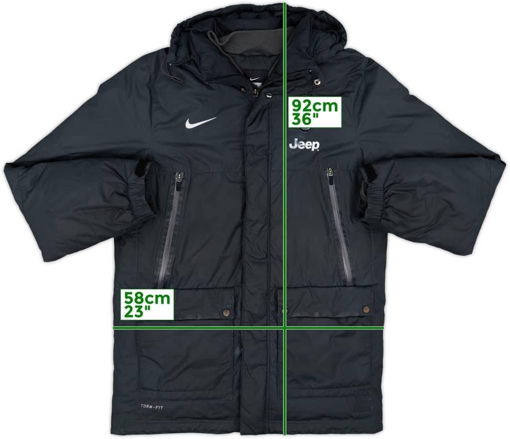 2013-14 Juventus Nike Hooded Padded Bench Coat - 5/10 - (M)