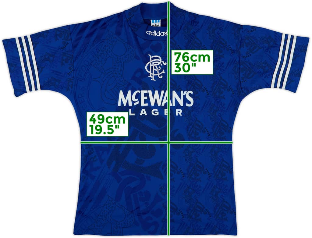 1994-96 Rangers Home Shirt - 9/10 - (M)