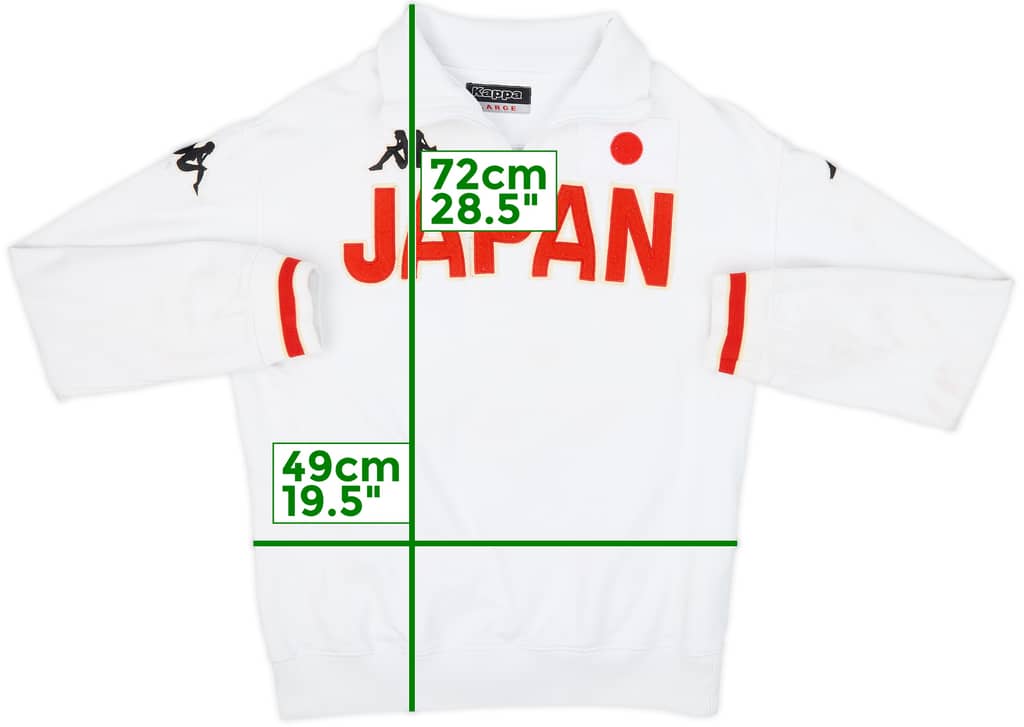 2009-10 Japan Kappa 1/4 Zip Training Top - 8/10 - (L)