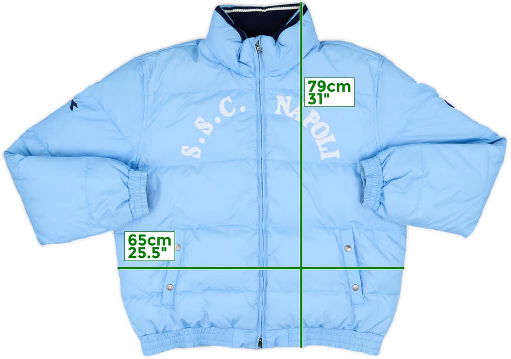 2007-08 Napoli Diadora Padded Bench Coat - 7/10 - (XL)
