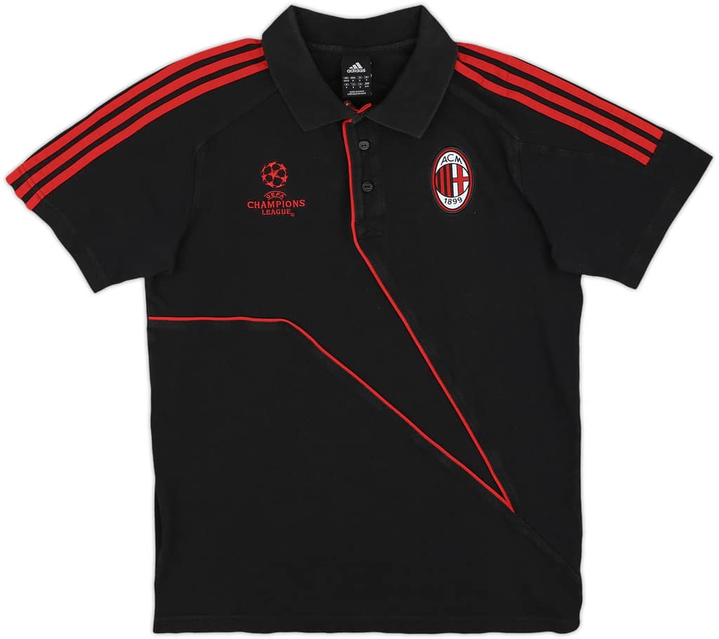 2009-10 AC Milan adidas CL Polo Shirt - 9/10 - (M/L)