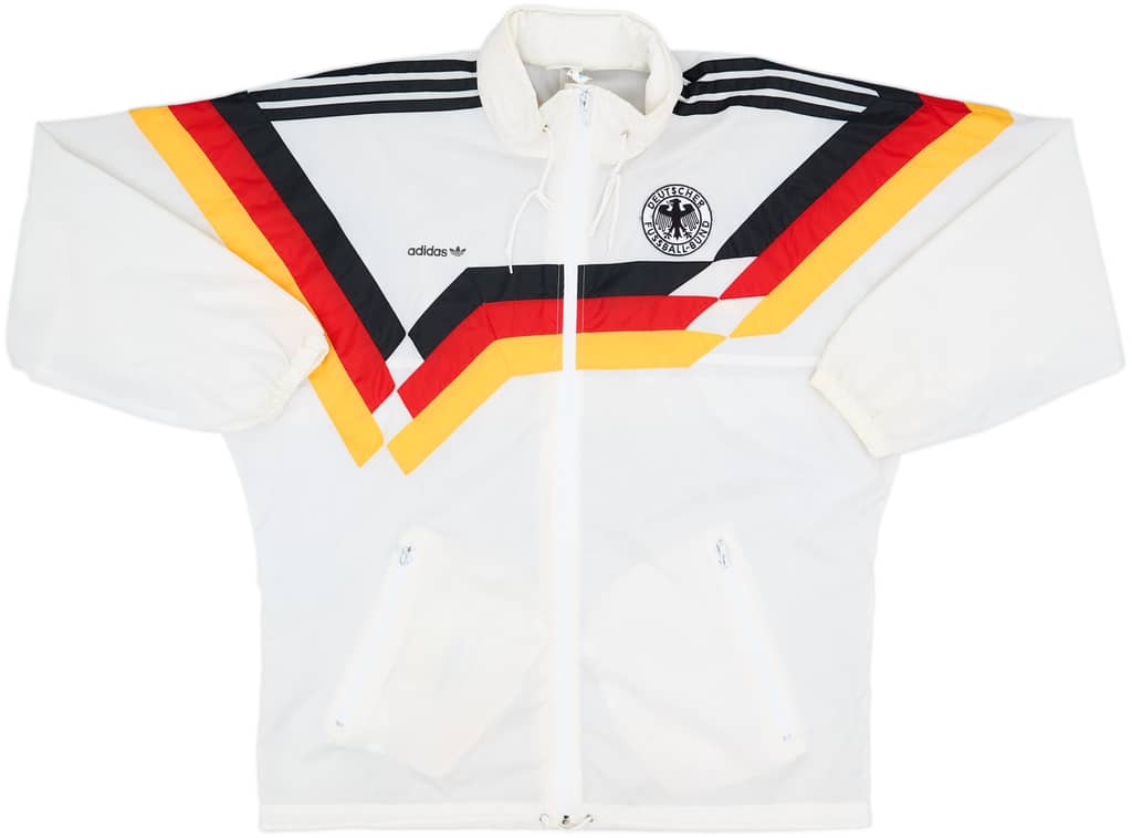 1990-92 Germany adidas Hooded Rain Jacket - 8/10 - (M/L)