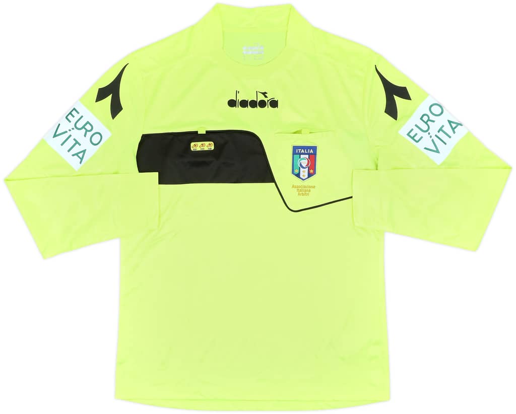 2018-19 Italy Diadora Referee L/S Shirt - 9/10 - (M)