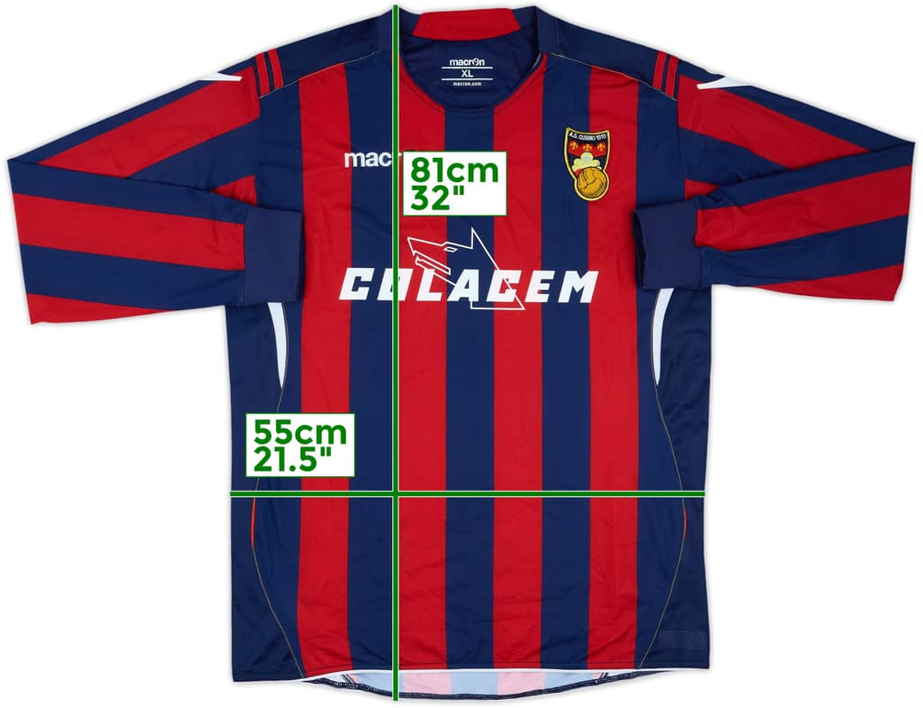 2009-10 Gubbio Home L/S Shirt - 9/10 - (XL)