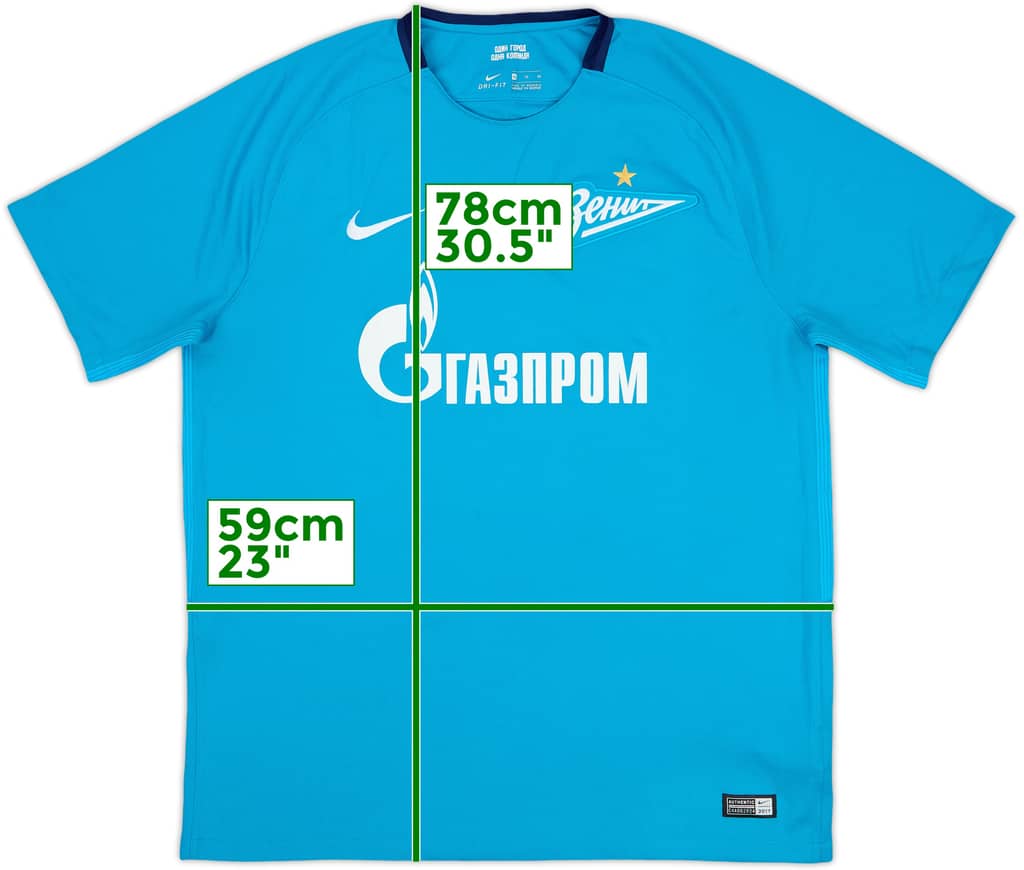 2017-18 Zenit St. Petersburg Home Shirt - 8/10 - (XL)