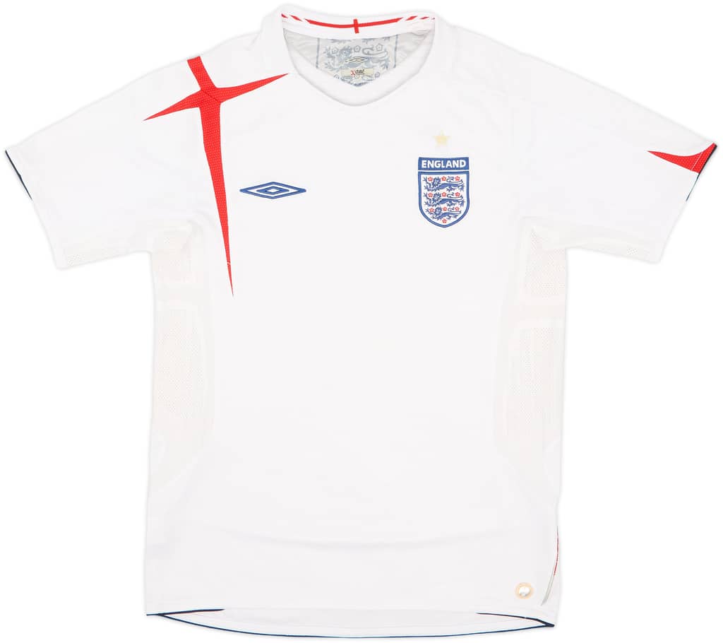 2005-07 Inglaterra Camiseta Local - 5/10 - (S)